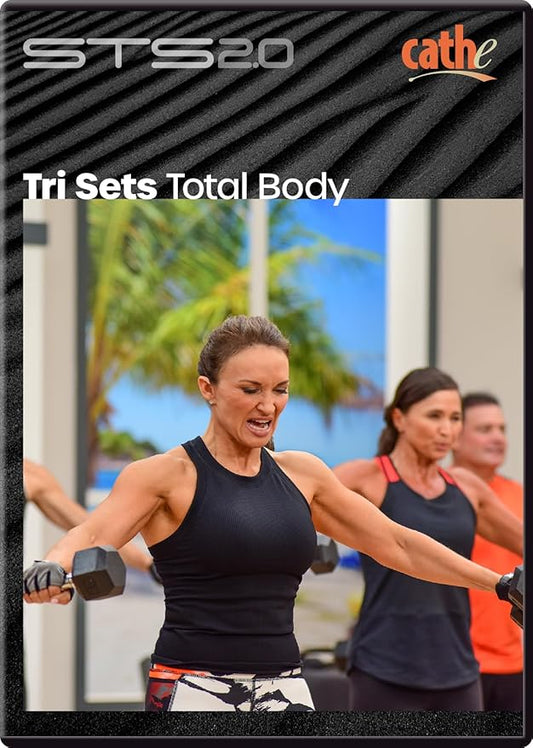 Cathe Friedrich's STS 2.0 Tri Sets Total Body Workout DVD For Women & Men - Use This Strength Training DVD To Tone and Sculpt Your Lower and Upper Body Muscles