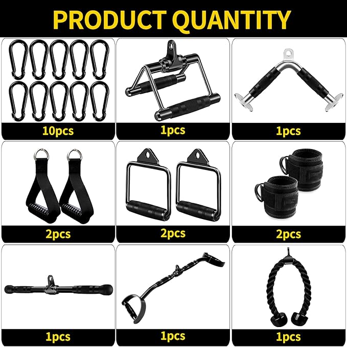 Cable Machine Attachment LAT Pulldown Attachments Cable Machine Accessories for Home Gym