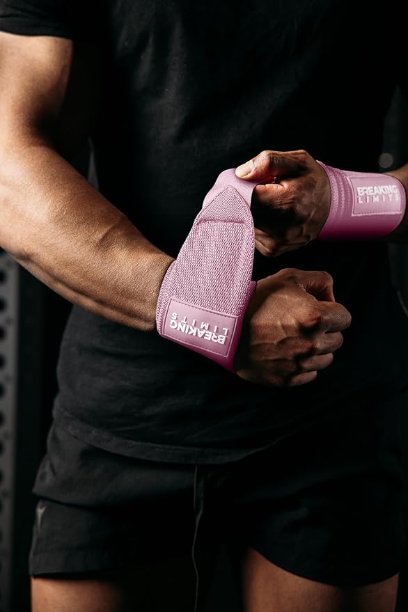 Breaking Limits Gym Straps Weight Lifting Wrist Wraps Bundle – Workout Lifting Straps for Deadlift – Wrist Straps for Weightlifting Men & Women - Muñequeras Para Gym