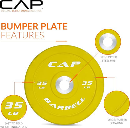 CAP Barbell Rubber Olympic Bumper Plate