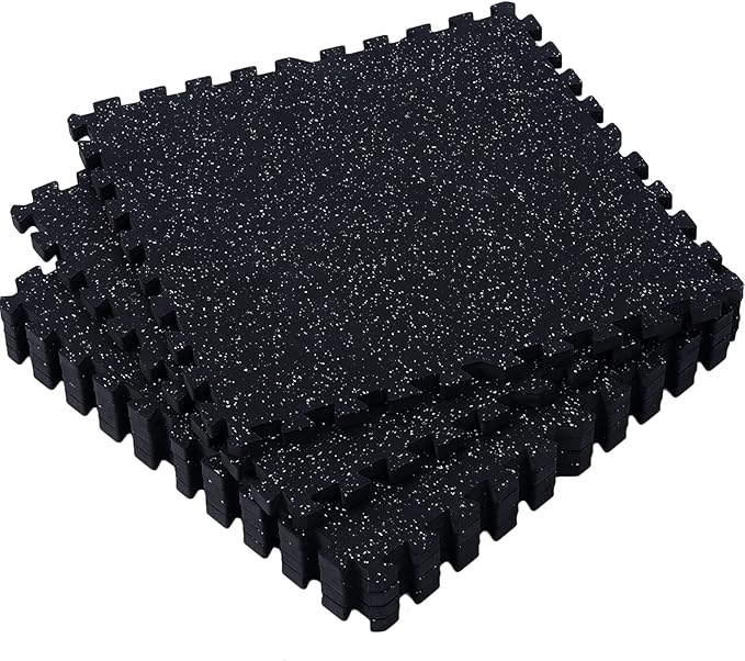 SUPERJARE 0.79 Inch Gym Flooring for Home Gym 6 Tiles