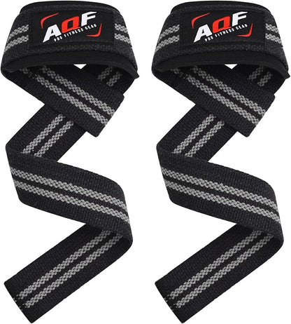 Lifting Wrist Straps for Weightlifting, Powerlifting & Deadlifts – 23” Neoprene Padded Cotton Straps for Strength Training & Gym Workouts - Maximum Grip Support for Men & Women