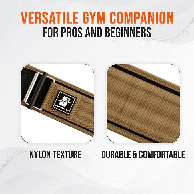 Weightlifting Belt for Men & Women - 4''
