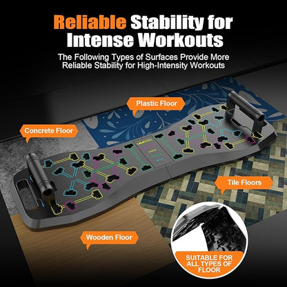LALAHIGH Portable Push Up Board