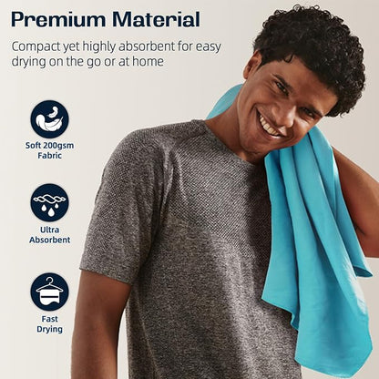 BAGAIL Camping Towel with EVA Case