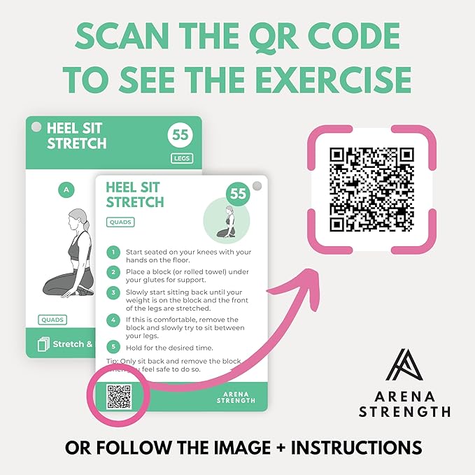 Arena Strength Workout Cards - Instructional Fitness Deck