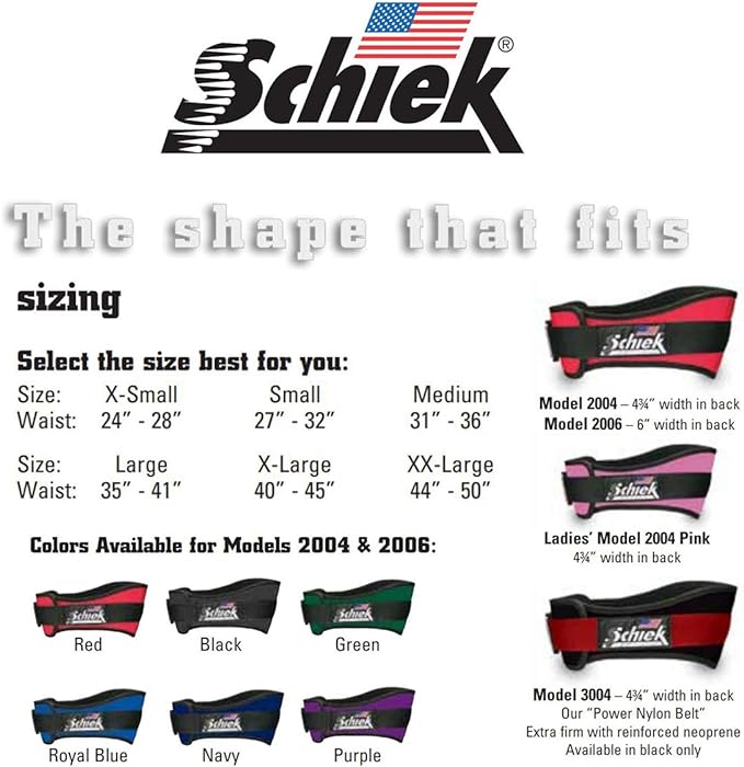 Schiek Sports Model 2006 Nylon 6" Weight Lifting