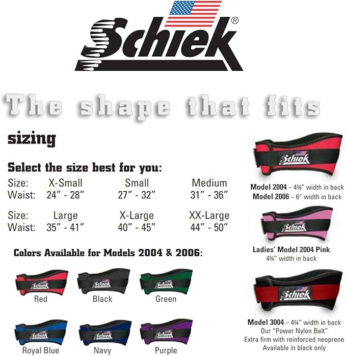 Schiek Sports 2006 Nylon 6" Weight Lifting Belt