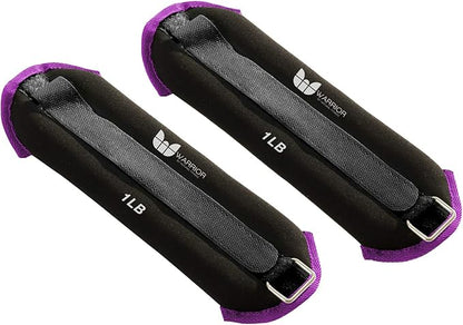 Warrior Adjustable Length Ankle Wrist Weights Pair for Arm and Leg Exercise, Aerobics, Walking, Running, Physical Therapy and Fitness Cardio Strength Training