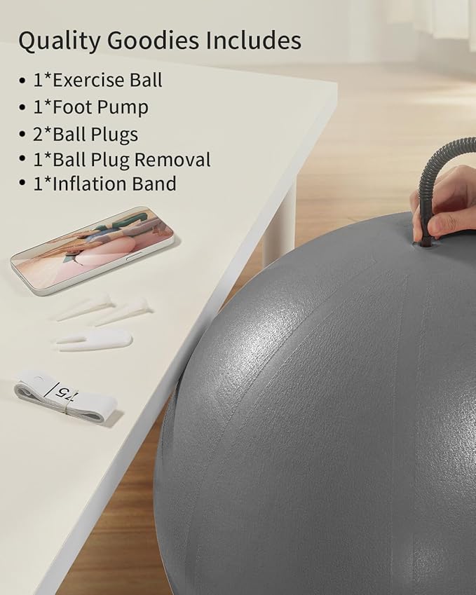 Anti-Burst Exercise Ball for Working Out