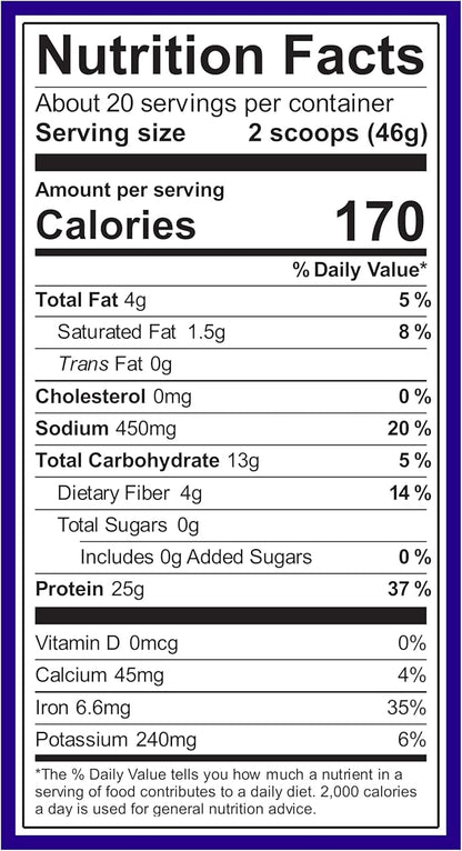 Vega Original Protein Powder, Creamy Chocolate Plant Based Protein Drink Mix for Water, Milk and Smoothies, 32.5 oz (Packaging May Vary)