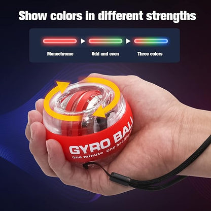 Wrist Trainer Ball Auto-Start Gyroscopic Forearm Exerciser Gyro Ball for Strengthen Arms, Fingers, Bones and Muscles