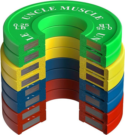 Rubber Change Plates 0.25-0.5 -0.75-1 -1.25-2.5 -5LB Set