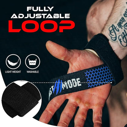 BEAST RAGE Lifting Straps for Weightlifting, Weight Lifting Straps Gym Power Workouts Lifting Wrist Straps Padded Cotton Men Women Support Lifters Deadlift Straps Hard Pull Exercise Straps