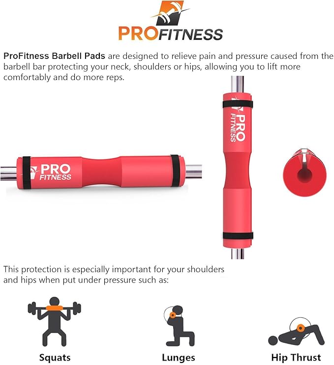 ProFitness Barbell Pad Squat Pad- Shoulder Support for Squats