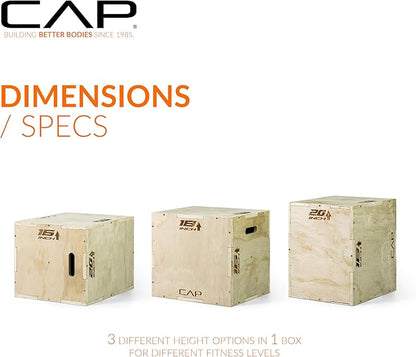 CAP Barbell 3-in-1 Plyometric Box
