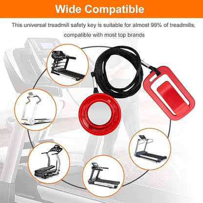 Treadmill Safety Key for NordicTrack, Proform, Image, Weslo, Reebok, Epic, Golds Gym, Freemotion, and Healthrider Treadmills