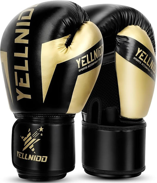 Boxing Gloves for Men and Women, ProTraining Sparring for Adult Heavy Punching Bag Gloves.Leather Muay Thai MMA Kickboxing Fighting PUMaterial Ventilated Palm Workout Gloves