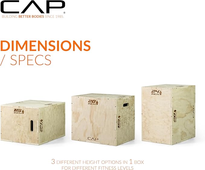 CAP Barbell 3-in-1 Plyometric Box