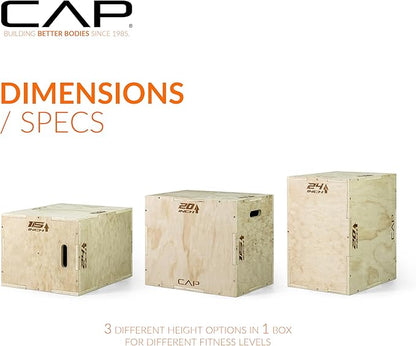 CAP Barbell 3-in-1 Plyometric Box
