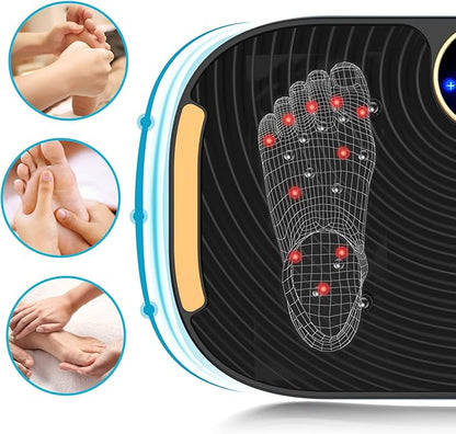 AXV Vibration Plate Exercise Machine Whole Body Workout Vibrate Fitness Platform Lymphatic Drainage Machine for Weight Loss Shaping Toning Wellness Home Gyms Workout