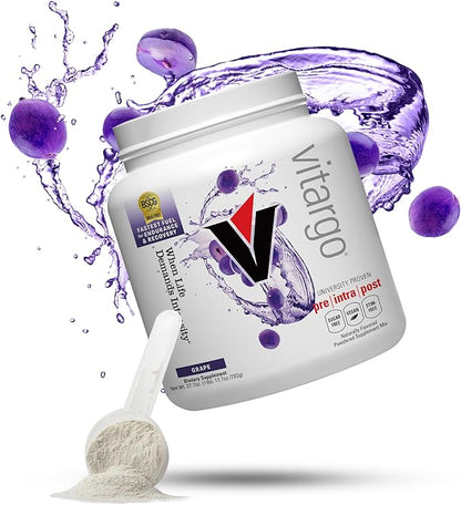 Vitargo Carbohydrate Powder | Feed Muscle Glycogen 2X Faster | 1 LB Grape Pre Workout & Post Workout | Carb Supplement for Recovery, Endurance, Gain Muscle Mass