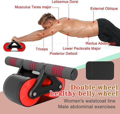 Automatic Rebound Abdominal Wheel，Workout Equipment for Abs