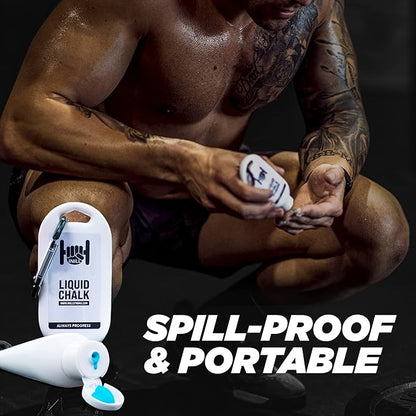 Inill - Liquid Chalk for Weightlifting, Powerlifting, and Rock Climbing, Non-Toxic and Non-Staining, Gym Chalk for Exercise and Workout, Lifting Chalk - 50 ml