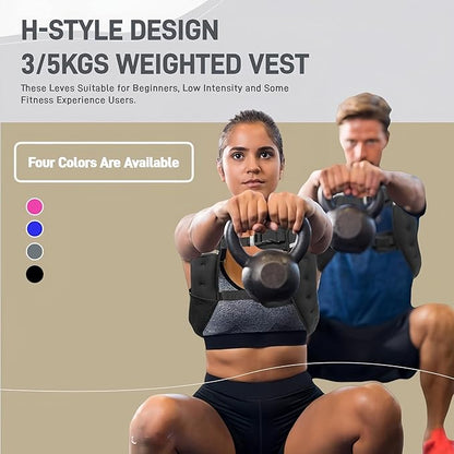 Weighted Vest for Women Men Kids, 6lbs/12lbs/4-10lbs Adjustable Weight Vest with Reflective Stripes, Upgrade Strength Training Vest for Running, Body Workout, Jogging, Cadio, Walking
