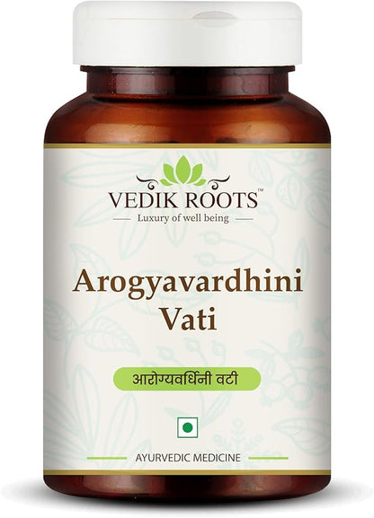 Arogyavardhini Vati Tablets - Natural Detox and Liver Health Support | for Spleen Enlargement | Reduces Bloating | for Nutrient Absorption Improvement | 120 Tablets (120)