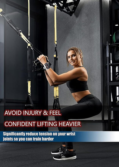 Wrist Wraps for Weightlifting 18" Wrist Straps for Weightlifting Weight Lifting Wrist Wraps for Men & Women, Muñequeras para Gym Wrist Support for Working Out, Gym Wrist Wraps for Powerlifting