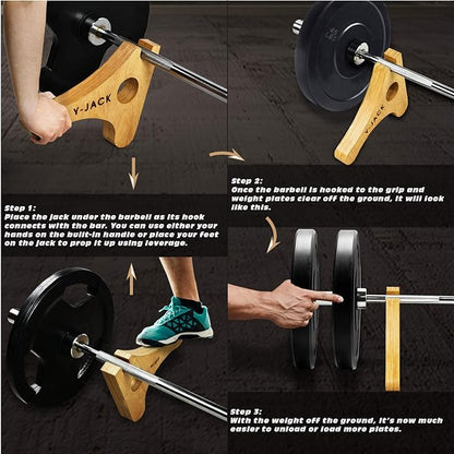 Yes4All Deadlift Jack/Barbell Stand Upload 600lb Barbell Plates