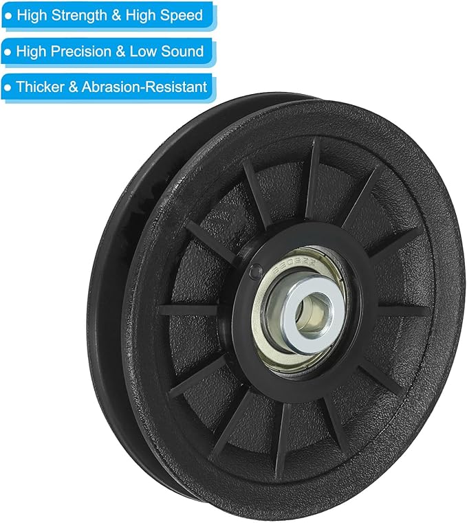 PATIKIL Universal Bearing Pulley, Wheel Nylon Bearing Pulley Wheel Lifting Replace