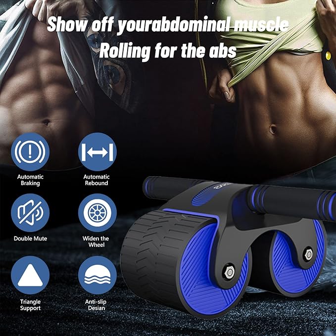 Automatic Rebound Aabdominal Wheel 1 Set 2023 Upgraded