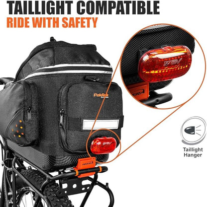 Ibera PakRak Bicycle Seat Post Commuter Rack and Quick-Release Bag