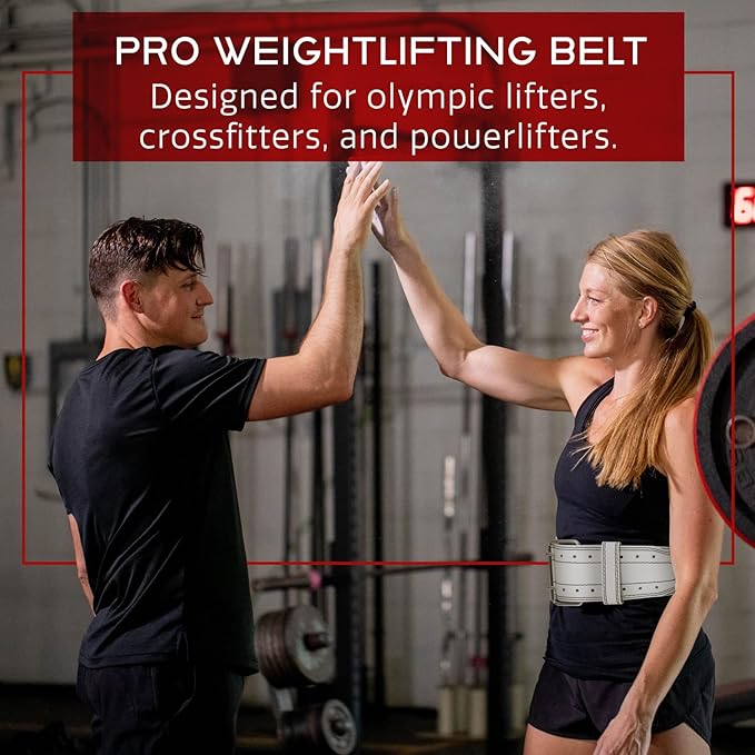 Dark Iron Fitness Weight Lifting Belt for Men 100% Leather 600 Lbs