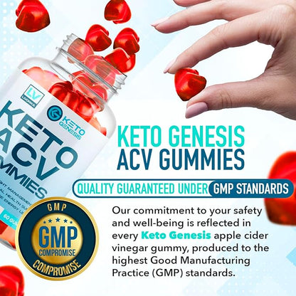 (2 Pack) Keto Genesis Keto ACV Gummies Advanced Weight Loss, Genesis Keto, Ketogenesis Keto+ACV Gummies, Keto Genesis, Keto Genesis Gummies, Ketogenesis Keto Plus ACV Gummy Supplement 1050mg, 2 Months