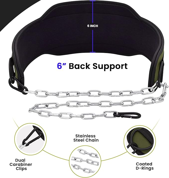 RDX Dip Belt for Weight Lifting 36 Inch 6” Padded