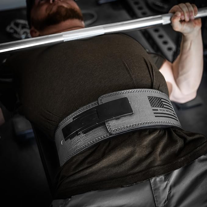 Weight Lifting Belt - Lever Gym Belt for Weightlifting 10mm Leather 4 Inches