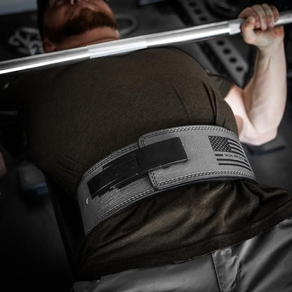 Weight Lifting Belt - Lever Gym Belt for Weightlifting 10mm Leather 4 Inches