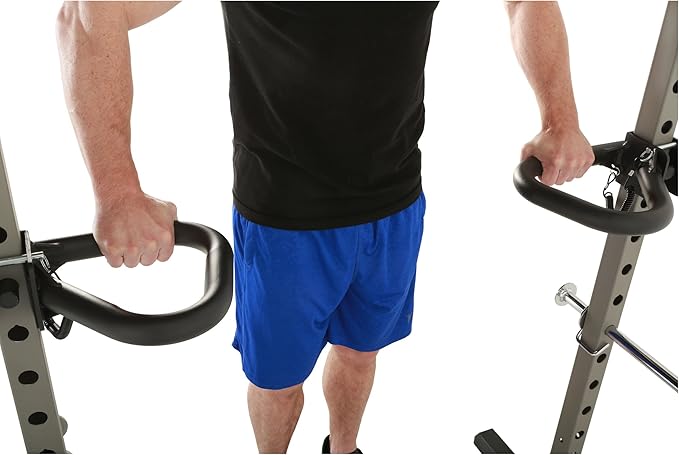 Fitness Reality Multi Grip Set of 2, Dip Bar Attachments for 2" x 2" Tube Power Cage