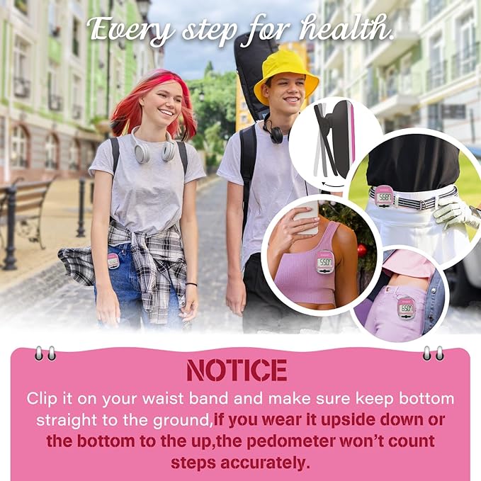 PINGKO Outdoor Multi-Function Portable Sport Pedometer Step/Distance/Calories/Counter