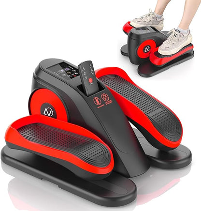 ANCHEER Under Desk Elliptical Machine, Electric Ellipse Leg Exerciser for Seniors with Remote Control, Quiet & Compact Pedal Exerciser, Manual & Auto Mode for Home and Office Use