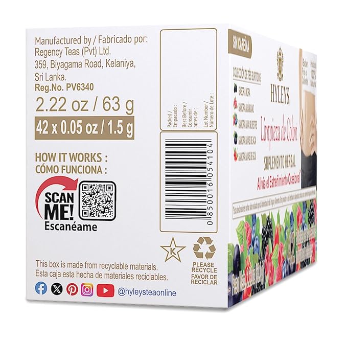 Hyleys Colon Cleanse Assorted 42 Ct (12 Pack)