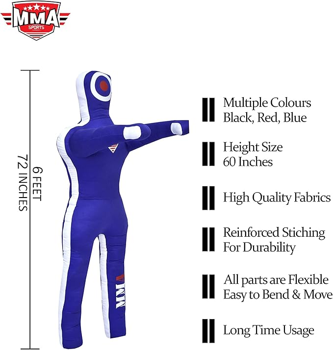 Sports Brazilian JIU Jitsu Grappling Submission Throwing Dummy Punching Heavy Bag Kick Boxing Dummies UNFILLED