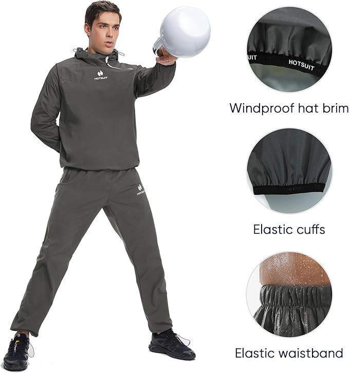HOTSUIT Sauna Suit for Men Sweat Sauna Jacket