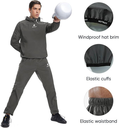 HOTSUIT Sauna Suit for Men Sweat Sauna Jacket