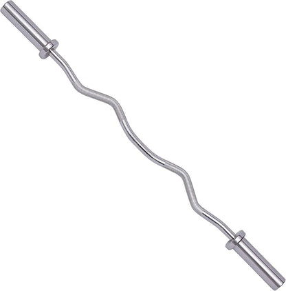 Olympic Super Curl Barbell Curl Bar Threaded Curl Bar 48 inch