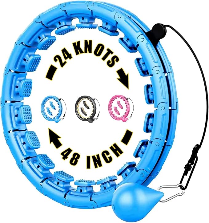 Weighted Fit Hoop 2 in 1 Abdomen 60inch 30 30 Knots,47inch Knots,47inch 24 24 Knots,Great