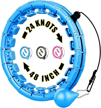 Weighted Fit Hoop 2 in 1 Abdomen 60inch 30 30 Knots,47inch Knots,47inch 24 24 Knots,Great
